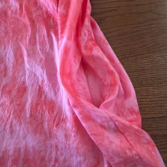 Stark X Poplin Tie Dye Dreamy Dress Ruffle Flutter Sleeve Size Small - Picture 15 of 16